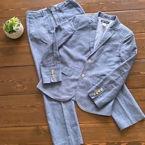Boys J. Crew Thompson linen 2 pc. Suit